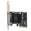 Miniatyrbillede 8 af 8: Udvidelseskort PCIE til 5 porte SATA3.0-modulomformerkort JMB585-chip til computer