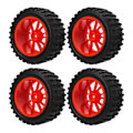 Miniatyrbilde 3 av 8: 4 stk RC-dekk 1/10 RC-bil RC-dekk RC-tilbehør for HSP 94111 94188 94108 Rouge