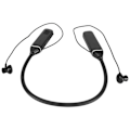 Pikkukuva 8 / 8: Bluetooth-kaulapuhelin LED-virranäytöllä, muistikortin toisto, magneettiset nappikuulokkeet, RGB-taustavalaistus, musta