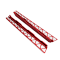Miniatyrbilde 6 av 8: RC Bil Rock Sliders Høy Simulering Aluminium Legering Profesjonell Metall Side Pedal Trinn for Axial SCX6 1/6 Jeep 10.4in Rød