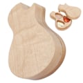 Miniatyrbillede 7 af 8: Guitar Pick Box Løn Massivt Træ 3 Picks Gitarist Gaver Musikinstrument Tilbehør