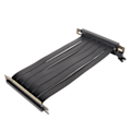 Pikkukuva 4 / 8: PCIE 3.0 X16 Riser-kaapeli 180 asteen korkea nopeus joustava kaksinkertainen käännetty liitin GPU-näytönohjaimen jatkokaapeli musta 30 cm / 11,8 tuumaa