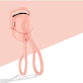 Miniatyrbillede 6 af 8: Opvarmede øjenvippebukkere 2 temperaturindstillinger USB-opladning 30 sekunder Varmeplastik Bærbar øjenvippebukker til hjemmet rosa