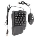 Miniatyrbild 6 av 8: Half Hand Gaming Tangentbord och Mus Combo Wired Gaming Mouse Converter för Android för Harmony för IOS 10.0-13.3