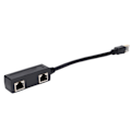 Miniatyrbilde 8 av 8: Ethernet Splitter Praktisk Stabil Pålitelig Holdbar Svart CAT8 nettverkskabeladapter for hjemmekontor