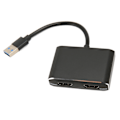 Miniatyrbild 2 av 8: USB 3.0 till Dual HD Multimedia Interface Adapter 1920x1080P 5Gbps USB C Splitter 2 skärmar Utökad skärm för bärbar dator