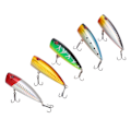 Miniatyrbillede 6 af 8: 5 stk Hård Fiske Lokke Simulering Popper Fiske Agns for Bass Floder Søer Reservoirer 6,5 cm/9g 5 Farver