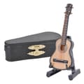 Miniatyr klassisk gitarrmodell Mini tre gitarrmodell dekorasjon Musikkinstrument Modell 8cm