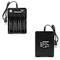 Miniatyrbillede 5 af 8: 4 pladser Universal USB Smart Batterilader til 18650 genopladelige batterier