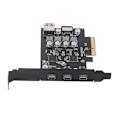 Pikkukuva 4 / 8: PCIe - Type C laajennuskortti USB3.2 20Gbps Dual Chip 19Pin liitin PCIe ohjain kortti Win 7 8 10 työpöydälle