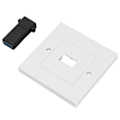 Pikkukuva 4 / 8: USB 3.0 -pistoroseta seinälevy Nopea lataus pistoroseta Etupaneeli kotiin, toimistoon ja hotelliin