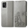 Läderfodral kompatibelt med Motorola Edge 30 Neo Gray