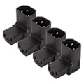 Miniatyrbillede 3 af 8: 4 stk IEC320 C14 til IEC320 C13 Strømadapter Professionel C14 til C13 Strømkontakt Adapter til UPS PDU Server Datatilbehør