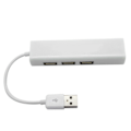 Miniatyrbild 2 av 8: USB till RJ45 Hub 480 Mbps Höghastighets PVC Koppar Mycket kompatibel USB till Ethernet-adapter för telefondator