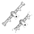 Pikkukuva 8 / 8: CNC-alumiiniseos etu- ja taka-akseli kotelo Axial SCX24 1/24 RC-simulaatiomalliautolle Silver