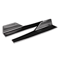 Pikkukuva 4 / 8: Par Universal sivuspoileri Rocker Splitter Side Winglet Wing Diffuser Auton korisarja Kiiltävä musta 17,7x3,3 tuumaa