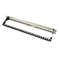 Miniatyrbilde 2 av 8: CAT5e Patchpanel 24 porter, anti-interferens, stabil, polert metall, CAT6 rackmontert panel for 19 tommers rackskap
