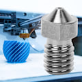 Miniatyrbillede 4 af 7: 1,75 mm Stål Dyse Hærdet 3D-printer Tilbehør til V5 og V6 Extruder 0,2-1,0 mm 0,6 mm
