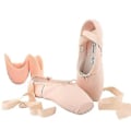 Miniatyrbilde 1 av 3: Ballerina Toesko for Jenter og Kvinner med Bånd og Tåputer - EU40 Svart