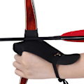 Miniatyrbild 6 av 8: Bågskytte Hand Guard Protector Läder skyttehandske för vänster hand