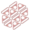 Miniatyrbillede 6 af 7: 10 stk justerbare spænder 38 mm zinklegering Material Multipurpose Letvægts bærbart bagagetilbehør Rose Gold