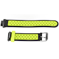 Miniatyrbild 3 av 8: Silikonarmband Mjukt andas dubbelfärgsersättningsurarmband för Amazfit Verge Lite (svart grön)