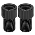 Miniatyrbillede 3 af 8: 2 stk/sæt Presta til Schrader cykelventilomformer Slidstærk mountainbike pumpe adapter Sort