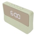 Miniatyrbild 5 av 8: Speglande Digital Väckarklocka Två Strömförsörjningsmetoder Tyst LED Digital Klocka med Nattläge för Hemmet Grön