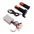 Miniatyrbillede 7 af 8: 12V 250W Børstet Controller Citrin Throttle Twist Grip Sæt til Elcykler Trehjulede Cykler Motorcykler