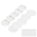 Miniatyrbild 7 av 7: 100 set Blank Badge Making Kit 25 mm Transparent slitstark Utsökt utförande Knapp Badge Maker Set för gör-det-själv hantverk