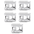 Miniatyrbillede 2 af 7: 5 stk Fletning Trykfod Rustfrit Stål Justerbar Styreskinne Komfortabel Holdbar Symaskine Trykfod