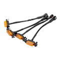 Miniatyrbillede 7 af 8: 4 stk LED Forlygtegitterlys Ravfarvet Linse IP67 Vandafvisende Udskiftning til Tacoma TRD Pro 2016‑2020