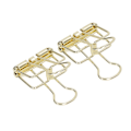 Miniatyrbillede 4 af 8: 80 stk. hule clips 1,8 cm robuste metalclips med stærk klemning til papir, til hjemmekontor, studiebrug, guld