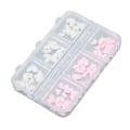 Pikkukuva 7 / 8: 3D Sydän Kynsikoriste Pinkki ja Valkoinen Useita Kokoja Resin Manikyyri Kynsivarusteet