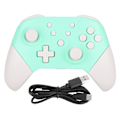 Pikkukuva 1 / 8: Langaton Bluetooth-peliohjain Gamepad NFC 3D-joystickeillä Nintendo Switch ProGreen Whitelle