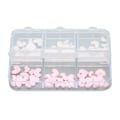 Pikkukuva 5 / 8: 3D Sydän Kynsikoriste Pinkki ja Valkoinen Useita Kokoja Resin Manikyyri Kynsivarusteet