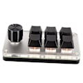 Miniatyrbild 3 av 8: Rött Mekaniskt Makro-tangentbord Plug and Play Ergonomiskt Anpassade Knoppar USB Mini Tangentbord för Desktop PC 6 Tangenter 1 Knapp