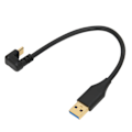 Pikkukuva 4 / 8: USB-kaapeli 5 Gbps USB 3.0A uros AMC tyyppiin C U-muotoinen kyynärpää ABS-datakaapeli latausdatansynkronointiin (0,2 m 0,66 jalkaa)
