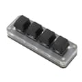 Miniatyrbillede 4 af 8: 【NX】4 fuldt programmerbare taster Mini Type C kablet enhånds mekanisk tastatur til Windows