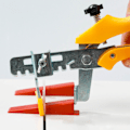 Miniatyrbillede 6 af 8: 300 stk Fliseudjævner Udjævningssystem Kit Distansskiver Installationsværktøj til væg og gulv 1,0 mm Transparent base