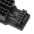 Miniatyrbillede 2 af 8: ATX 4 8P Vinklet Adapter 32P Til 16P 600W 12V HPWR Plug and Play Grafikkort Strømadapterkort til Skrivebordet Sort