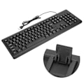 Miniatyrbillede 8 af 8: USB-kablet tastatur med 104 taster Stille Business Mute Keyboard PC Bærbar T15