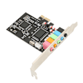 Miniatyrbilde 6 av 8: PCIE 5.1 Lydkort 6 Kanalers Surroundlyd Avspilling Opptak 24bit 48KHz Interne Lydkort med PCI Express Port