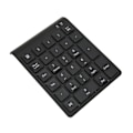 Miniatyrbillede 6 af 8: Trådløst numerisk tastatur Bluetooth 27-taster Sort Hurtig dataoverførsel Spiltangentbord Støtte til genveje til bærbar tablet