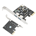 Miniatyrbilde 8 av 8: USB3.0-utvidelseskort 2-porter 5 Gbps hastighet PCIE-kortdatamaskin High-Speed ​​Konverteringsadapter