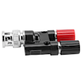 Miniatyrbilde 4 av 8: Hann til 4MM Bindingspoler Bananplugg Jack Koaksial Adapter Connector BNC Hann Terminaler