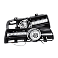 Pikkukuva 8 / 8: 2kpl H3 sumuvalosäleikkö LED DRL-lampulla 1997-2006 TDI MK4:lle