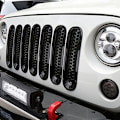 Pikkukuva 4 / 8: 7kpl musta auton etupuskurin säleikkö sopii Jeep Wrangler JK 2007-2017