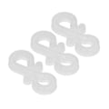 Miniatyrbilde 4 av 7: 150 stk S-formede kroker Robust slitesterk plast Dobbel ender allsidige julelys klemmer for festbelysning Dekorasjon Hvit
