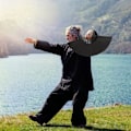 Miniatyrbillede 4 af 7: Kung Fu-Fane Foldbar Sort Håndholdt Fane til Sceneforestillinger Fester Dekorationer Jubilæer